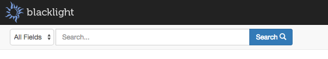 Blacklight search box