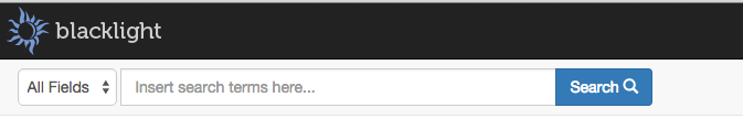Updated blacklight search box